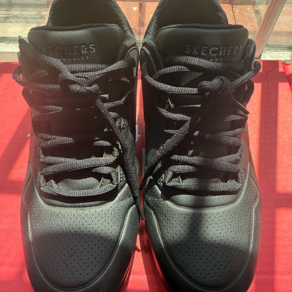 Skechers Black Sneakers with Breathable Design